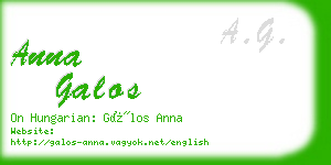 anna galos business card